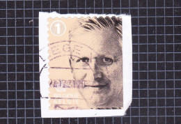 2019 Nr 4841c Onder & Rechts Ongetand,gestempeld Op Fragment.Koning Filip I. - Used Stamps