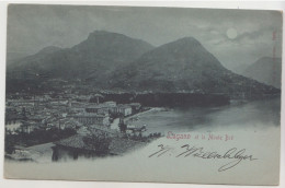 Lugano - Le Monte Brè - Cartolina Viaggiata 1898 - Lac De Lugano