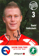 AK Daniel Goldschmitt Offenbacher Kickers 08-09 Offenbach Am Main Wertheim Würzburger FV Hessen Autogrammkarte Fußball - Authographs