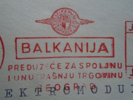 D200318   Red Meter Stamp - EMA - Freistempel  -Yugoslavia  - BALKANIJA    -1970 Beograd  - Electro - Autres & Non Classés