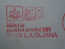 D200319 Red Meter Stamp - EMA - Freistempel  -Yugoslavia  - Slovenia Ljubljana   -1982 ISKRA - Otros & Sin Clasificación