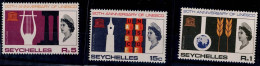 SEYCHELLES 1965 UNESCO MI No 232-4 MNH VF!! - Seychelles (...-1976)