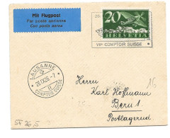 13 - 53 - Enveloppe Vol Comptoir Suisse 1926 Lausanne-Bern - Sonstige & Ohne Zuordnung