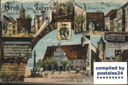 41404565 Jueterbog Dammtor Neumarkt-Tor Marktplatz Rathaus Denkmal Zinnaer Tor W - Jüterbog