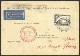 GERMANY: 18/MAY/1930 Friedrichshafen - Argentina, Cover Flown By Zeppelin To Rio De Janeiro, Franked With 4Mk. (Sc.C39), - Brieven En Documenten