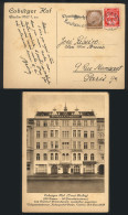 GERMANY: Postcard (view Of HOTEL COBURG) Sent From Berlin To Paris On 5/OC/1934, Very Nice! - Brieven En Documenten