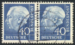 WEST GERMANY: Michel 260x, Used HORIZONTAL Pair, Fine Quality, Catalog Value Euros 200, Low Start! - Gebruikt