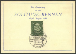 WEST GERMANY: Yvert 7, 1950 10+2pg. 200th Anniversary Of The Death Of Bach, With Special Commemorative Postmark, VF Qual - Gebruikt