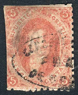 ARGENTINA: GJ.20, On PARCHMENT-LIKE PAPER, Used In Mendoza, Fine Quality, Rare! - Used Stamps