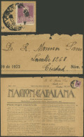 ARGENTINA: GJ.562, ½c. San Martín WITH PERIOD, Franking ALONE "Nación Catalana" Newspaper Used Locally In B.Aires On 20/ - Sonstige & Ohne Zuordnung