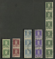 ARGENTINA: GJ.708 + Other Values, 1931 San Martín Typographed, Several Values Of The Set In Pairs Or Strips, Used, Fine  - Sonstige & Ohne Zuordnung