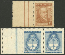 ARGENTINA: GJ.803CZ + 916CZ, Both With Decorated Left Labels, VF! - Sonstige & Ohne Zuordnung