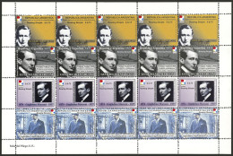 ARGENTINA: ROWING POSTAL: Guglielmo Marconi, Year 1999, Complete Sheet Of 5 Sets, MNH, Excellent Quality! - Sonstige & Ohne Zuordnung