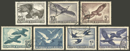 AUSTRIA: Yvert 54/60, 1950/3 Birds, Complete Set Of 7 Used Values, VF Quality! - Andere & Zonder Classificatie