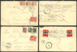 AUSTRIA: 2 Covers Sent From Wien To Argentina (poste Restante) N 15/MAR And 20/AP/1938, Franked With 60g. And 38g. Respe - Andere & Zonder Classificatie