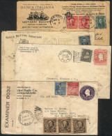 UNITED STATES: 4 Covers Used Between 1901 And 1941, All With Nice ADVERTISEMENTS, Some Minor Defects But Very Nice! - Otros & Sin Clasificación