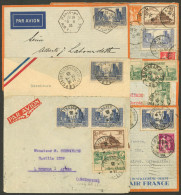 FRANCE: 6 Airmail Covers Sent To Argentina In 1935, Nice Frankings, In General Of Fine To VF Quality. IMPORTANT: Please  - Other & Unclassified