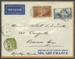 FRANCE: 2/JUL/1938 Paris - Argentina, Airmail Cover By Air France Franked With 22.75Fr. (Yvert 262 + Other Values), With - Other & Unclassified