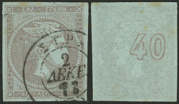 GREECE: Sc.42, 1872 40l., Used, Excellent Quality! - Andere & Zonder Classificatie