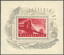 HUNGARY: Yvert 18, 1948 Bridge, Mint With Tiny Hinge Marks, Very Fine Quality! - Autres & Non Classés