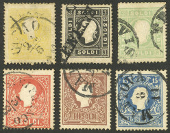 ITALY: Sc.7/12, 1858/62 Set Of 6 Used Values, Fine To VF Quality! - Lombardije-Venetië