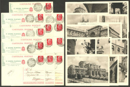 ITALY: Complete Set Of 12 Postal Cards Of 20c. With Views Of Milano On Back, With Private Impression Of The "VI Mostra F - Zonder Classificatie