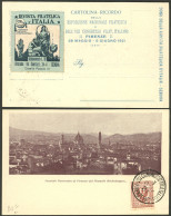 ITALY: 3/JUN/1921 Postcard With Cinderella And Special Postmark Commemorating The VIII Philatelic Congress And National  - Sin Clasificación