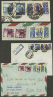 ITALY: Coupe Of Airmail Covers Sent To Argentina In 1948/9 With Postages That Include Both Values Of The Santa Caterina  - Ohne Zuordnung