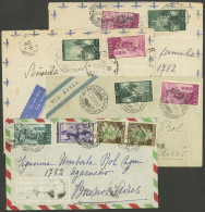 ITALY: 4 Airmail Covers Sent To Argentina Between 1950 And 1951, Very Fine General Quality! IMPORTANT: Please View All T - Ohne Zuordnung