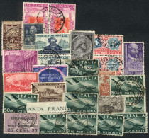 ITALY: Lot Of Used Stamps Of Fine To Excellent Quality, High Catalog Value, Good Opportunity At A Low Start! - Ohne Zuordnung