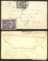 LIECHTENSTEIN: Small Cover Sent To St. Gallen Franked With 3h. (Sc.4), And Swiss Postage Due Stamp Of 5c., Interesting! - Sonstige & Ohne Zuordnung