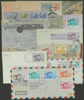 PARAGUAY: RELATIONS WITH ARGENTINA, VISITS OF JUAN PERÓN: 12 Covers Of Years 1944 To 1955 With Franking And/or Postal Ma - Paraguay