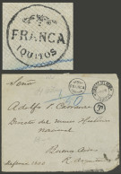 PERU: 1/MAR/1905 IQUITOS - Buenos Aires, Cover Dispatched Without Postage Due To A Momentary Shortage Of Postage Stamps, - Perú