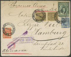 PERU: 8/OC/1929 Lima - Germany, Airmail Cover Sent Via New York Franked With 2.75S., Very Interesting! - Perú