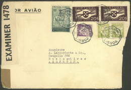 PORTUGAL: 20/DE/1940 Lisboa - Argentina, Airmail Cover With Notable Franking Of 50.25E., Opening Defect On The Right Sid - Autres & Non Classés