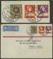 SWITZERLAND: 10/JUN/1933 Lausanne - Argentina, Airmail Cover Sent By Air France Franked With 2.30Fr., On Back Transit Ma - Autres & Non Classés