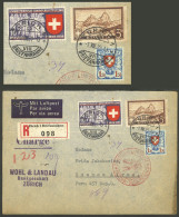 SWITZERLAND: 1/AU/1939 Zürich - Argentina, Registered Airmail Cover Sent By Germany DLH Franked With 4.60Fr. (including  - Andere & Zonder Classificatie