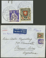 SWITZERLAND: 19/DE/1940 Locarno - Argentina, Airmail Cover Sent By "Chiasso (LATI)" Franked With 2.70 Fr. Including Sc.2 - Andere & Zonder Classificatie