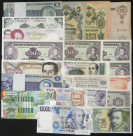 WORLDWIDE: PAPER MONEY: 21 Bank Notes Of Varied Countries And Periods, Some Used And Others Unused, VF General Quality,  - Autres & Non Classés