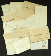 URUGUAY: 15 Entire Letters Dated Between Circa 1805 And 1851, Sent To Buenos Aires Without Postal Markings, All Very Leg - Uruguay