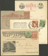 URUGUAY: 2 Postcards + 1 Postal Stationery Used Between 1901 And 1907 + 1 Unused Double Postal Card. It Includes A Rare  - Uruguay