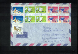 Australia 1988 Bowling Interesting Airmail Letter - Lettres & Documents