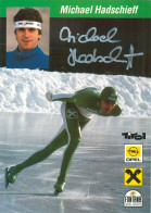2) Autogramm AK Eisschnellläufer Michael Hadschieff Innsbruck Tirol Österreich Olympia Patinage De Vitesse Schaatsen - Autographes