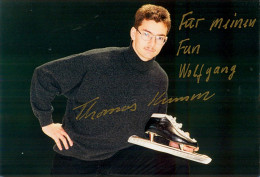 2) Autogramm Foto Eisschnellläufer Thomas Kumm SC Dynamo Berlin DDR Olympia 1994 Ice Speed Skating Patinage De Vitesse - Autógrafos