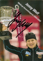 Autogramm AK Eisschnellläuferin Jenny Wolf Weltcup-Gesamtsiegerin 05-06 SC Berlin Olympia Ice Speed Skating Schaatsen - Authographs