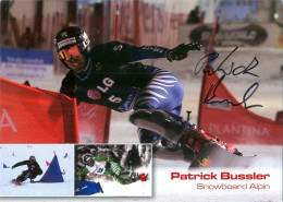 Autogramm AK Snowboarder Patrick Bussler Aschheim In Bayern Lenggries Olympia Olympionike] Snowboarding Deutschland - Authographs