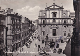 Cartolina Caltanissetta - Chiesa Di S.agata E Corso Umberto - Caltanissetta