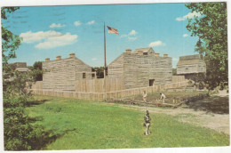 Fort Wayne, Indiana - A Sentry Guards A Fatique Party In Front Of The Officer's Quarters - (IN,USA) - Fort Wayne