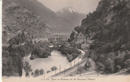 PONT ET CHATEAU ST MAURICE - Saint-Maurice