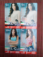 Xl Call 4 Cards Miss Italia Used Rare - [2] Prepaid & Refill Cards